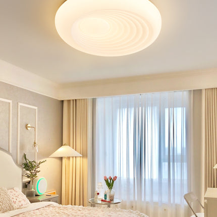 Kimphoria Modern Minimalist 3 Color Dimmable Ripple Brass / Matte Black Flush Mount