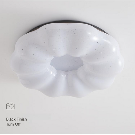 Kimphoria Modern Minimalist 3 Color Dimmable Cloud Brass / Matte Black Flush Mount
