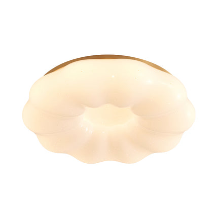 Kimphoria Modern Minimalist 3 Color Dimmable Cloud Brass / Matte Black Flush Mount