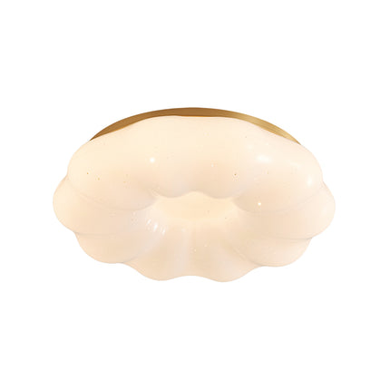 Kimphoria Modern Minimalist 3 Color Dimmable Cloud Brass / Matte Black Flush Mount