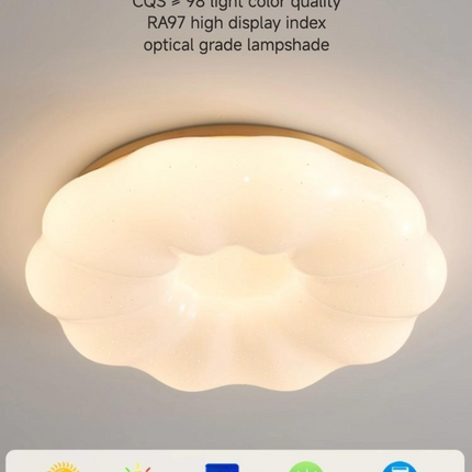 Kimphoria Modern Minimalist 3 Color Dimmable Cloud Brass / Matte Black Flush Mount