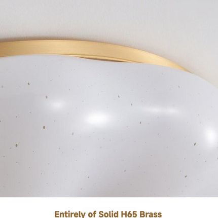 Kimphoria Modern Minimalist 3 Color Dimmable Cloud Brass / Matte Black Flush Mount