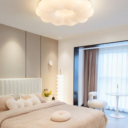 Kimphoria Modern Minimalist 3 Color Dimmable Cloud Brass / Matte Black Flush Mount