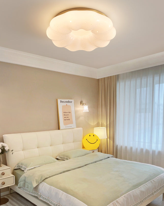 Kimphoria Modern Minimalist 3 Color Dimmable Cloud Brass / Matte Black Flush Mount