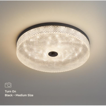 Kimphoria Modern Minimalist 3 Color Dimmable Brass / Matte Black Flush Mount