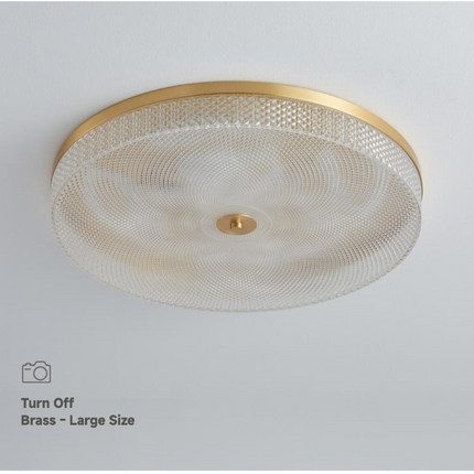 Kimphoria Modern Minimalist 3 Color Dimmable Brass / Matte Black Flush Mount