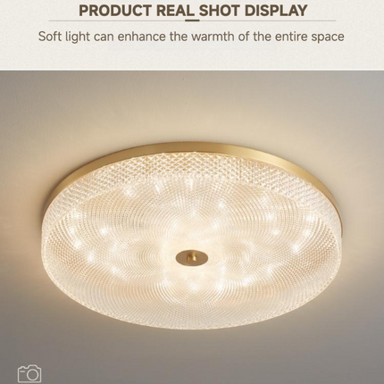 Kimphoria Modern Minimalist 3 Color Dimmable Brass / Matte Black Flush Mount