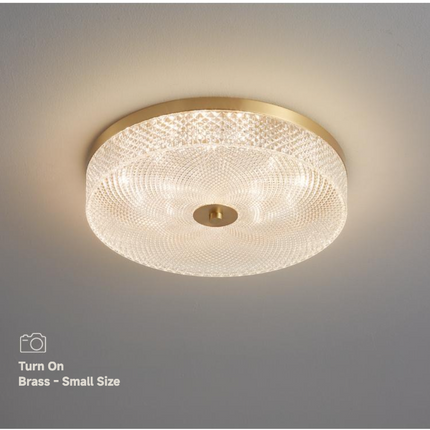Kimphoria Modern Minimalist 3 Color Dimmable Brass / Matte Black Flush Mount