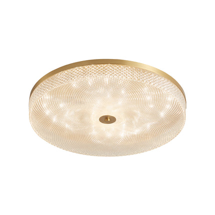 Kimphoria Modern Minimalist 3 Color Dimmable Brass / Matte Black Flush Mount