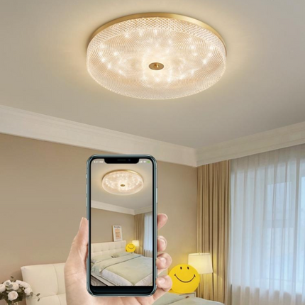 Kimphoria Modern Minimalist 3 Color Dimmable Brass / Matte Black Flush Mount