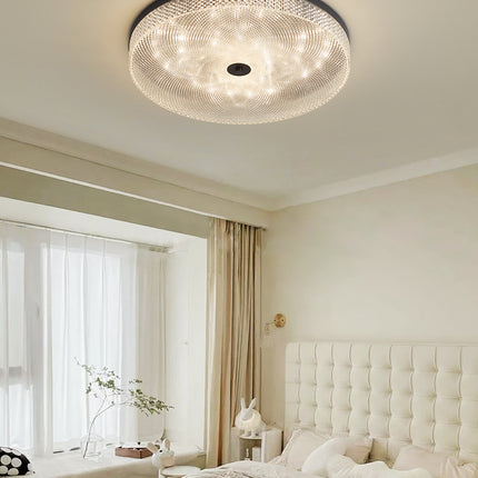 Kimphoria Modern Minimalist 3 Color Dimmable Brass / Matte Black Flush Mount