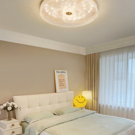 Kimphoria Modern Minimalist 3 Color Dimmable Brass / Matte Black Flush Mount