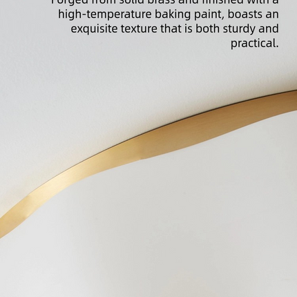 Kimphoria Modern Minimalist Brass Acrylic LED Flush Mount Lighting