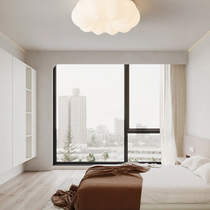 Kimphoria Modern Minimalist Brass Acrylic LED Flush Mount Lighting