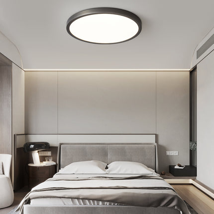 Kimphoria Modern Minimalist 3 Color Dimmable Brass Acrylic Flush Mount
