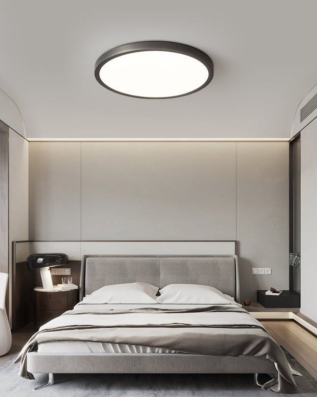 Kimphoria Modern Minimalist 3 Color Dimmable Brass Acrylic Flush Mount