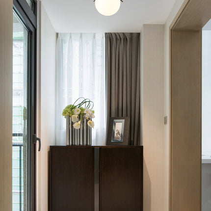 Kimphoria Mid-Century Brass / Blacken Gold Flush Mount