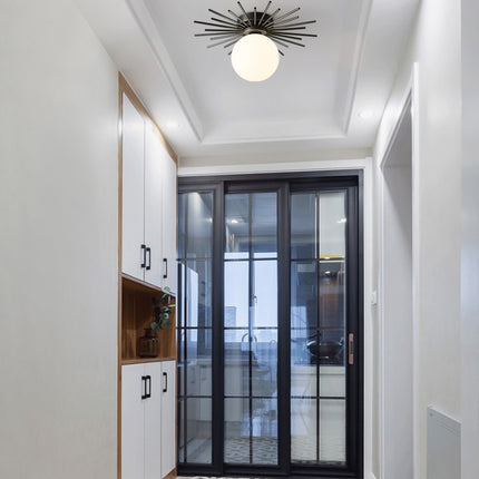 Kimphoria Mid-Century Brass / Blacken Gold Flush Mount