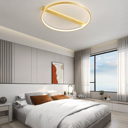 Kimphoria Modern Minimalist 3 Color Dimmable Brass / Blacken Brass Flush Mount