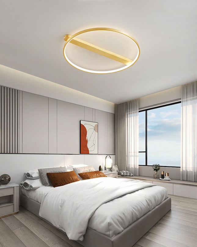 Kimphoria Modern Minimalist 3 Color Dimmable Brass / Blacken Brass Flush Mount
