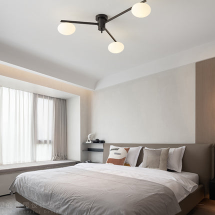 Kimphoria 3-Light / 5-Light / 6-Light Modern Minimalist Brass / Blacken Brass Flush Mount