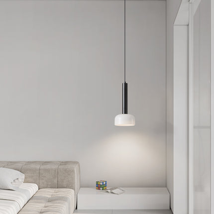 Kimphoria Modern Minimalist, Adjustable Height, 3 Color Dimmable Brass / Black Pendant