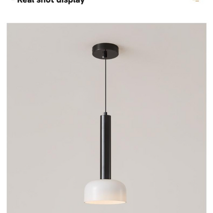 Kimphoria Modern Minimalist, Adjustable Height, 3 Color Dimmable Brass / Black Pendant