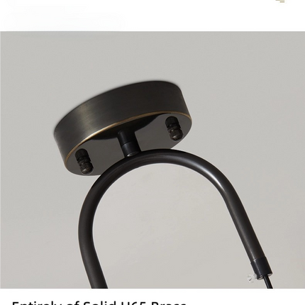 Kimphoria 1 / 2 Lights Modern Minimalist, Adjustable Height, 3 Color Dimmable Brass / Black Pendant