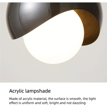 Kimphoria 1 / 2 Lights Modern Minimalist, Adjustable Height, 3 Color Dimmable Brass / Black Pendant