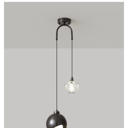 Kimphoria 1 / 2 Lights Modern Minimalist, Adjustable Height, 3 Color Dimmable Brass / Black Pendant