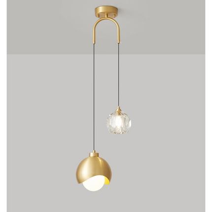 Kimphoria 1 / 2 Lights Modern Minimalist, Adjustable Height, 3 Color Dimmable Brass / Black Pendant