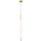 Brass / 8 lampshades