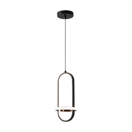 Kimphoria Modern Minimalist Adjustable Height & Dimmable  Brass / Black Pendant