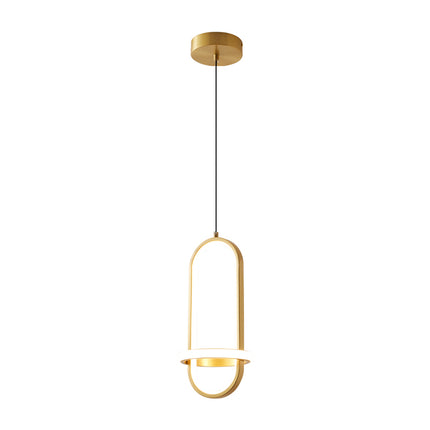 Kimphoria Modern Minimalist Adjustable Height & Dimmable  Brass / Black Pendant