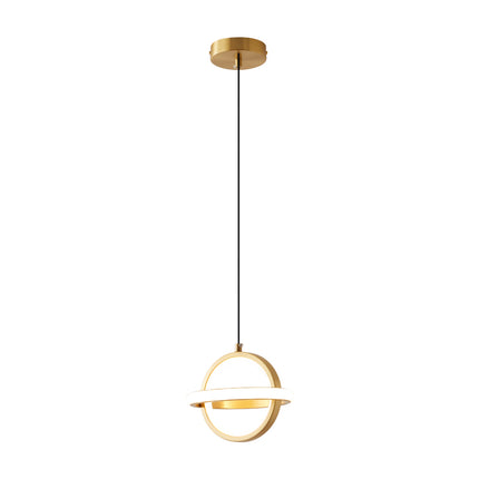 Kimphoria Modern Minimalist Adjustable Height & Dimmable  Brass / Black Pendant