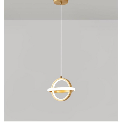 Kimphoria Modern Minimalist Adjustable Height & Dimmable  Brass / Black Pendant