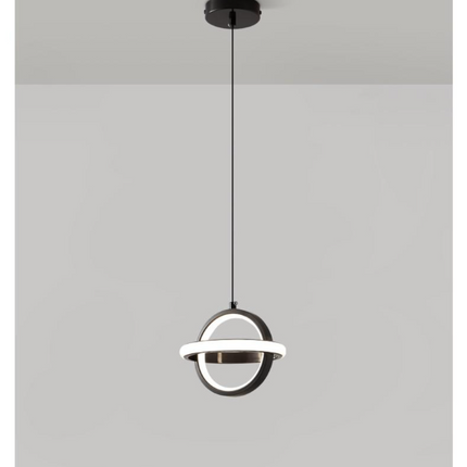 Kimphoria Modern Minimalist Adjustable Height & Dimmable  Brass / Black Pendant