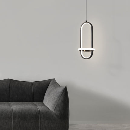 Kimphoria Modern Minimalist Adjustable Height & Dimmable  Brass / Black Pendant