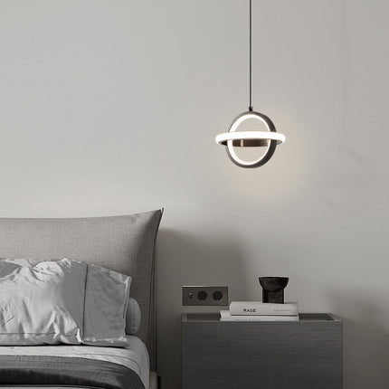 Kimphoria Modern Minimalist Adjustable Height & Dimmable  Brass / Black Pendant