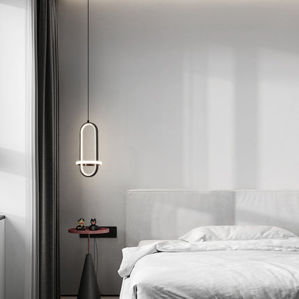 Kimphoria Modern Minimalist Adjustable Height & Dimmable  Brass / Black Pendant