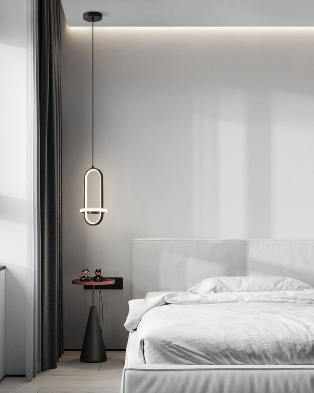 Kimphoria Modern Minimalist Adjustable Height & Dimmable  Brass / Black Pendant