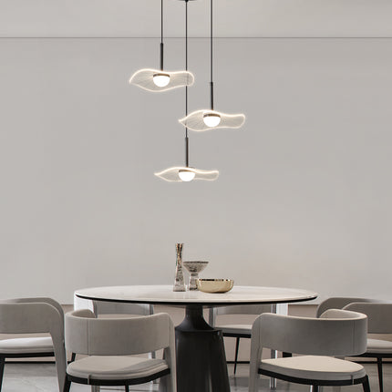 Kimphoria 1 Light / 3 Light Modern Minimalist Adjustable Height & Dimmable  Brass / Black Pendant