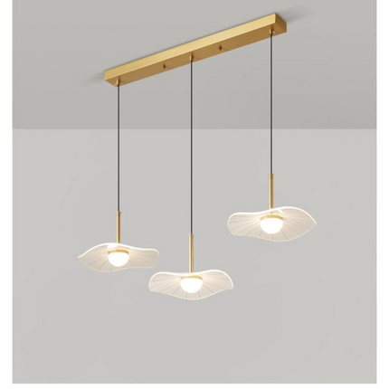 Kimphoria 1 Light / 3 Light Modern Minimalist Adjustable Height & Dimmable  Brass / Black Pendant