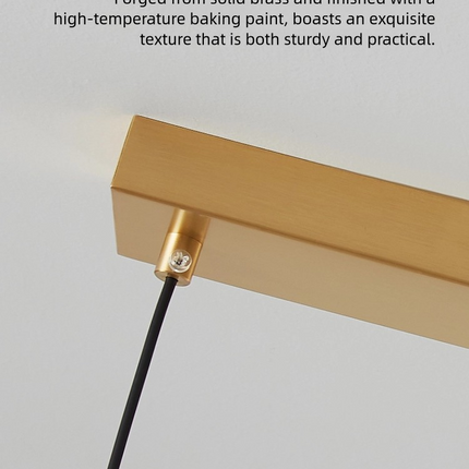 Kimphoria 1-Light / 3-Light Modern Minimalist Brass Pendant