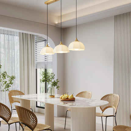 Kimphoria 1-Light / 3-Light Modern Minimalist Brass Pendant