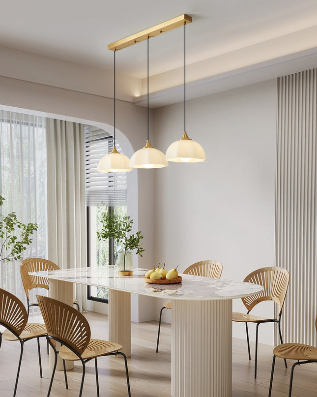Kimphoria 1-Light / 3-Light Modern Minimalist Brass Pendant