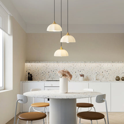 Kimphoria 1-Light / 3-Light Modern Minimalist Brass Pendant