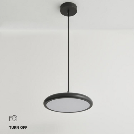 Kimphoria Modern Minimalist 3 Color Dimmable Adjustable Height Brass/Matte Black Pendant