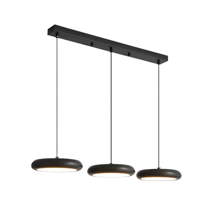 Kimphoria 3 Light Modern Minimalist 3 Color Dimmable Adjustable Height Brass/Matte Black Pendant