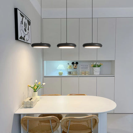 Kimphoria 3 Light Modern Minimalist 3 Color Dimmable Adjustable Height Brass/Matte Black Pendant